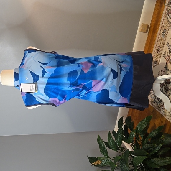 Callaway Blue Sea Star Sleeveless UPF 50 Opti-Dri Fitness Dress - Size M - Picture 3 of 12